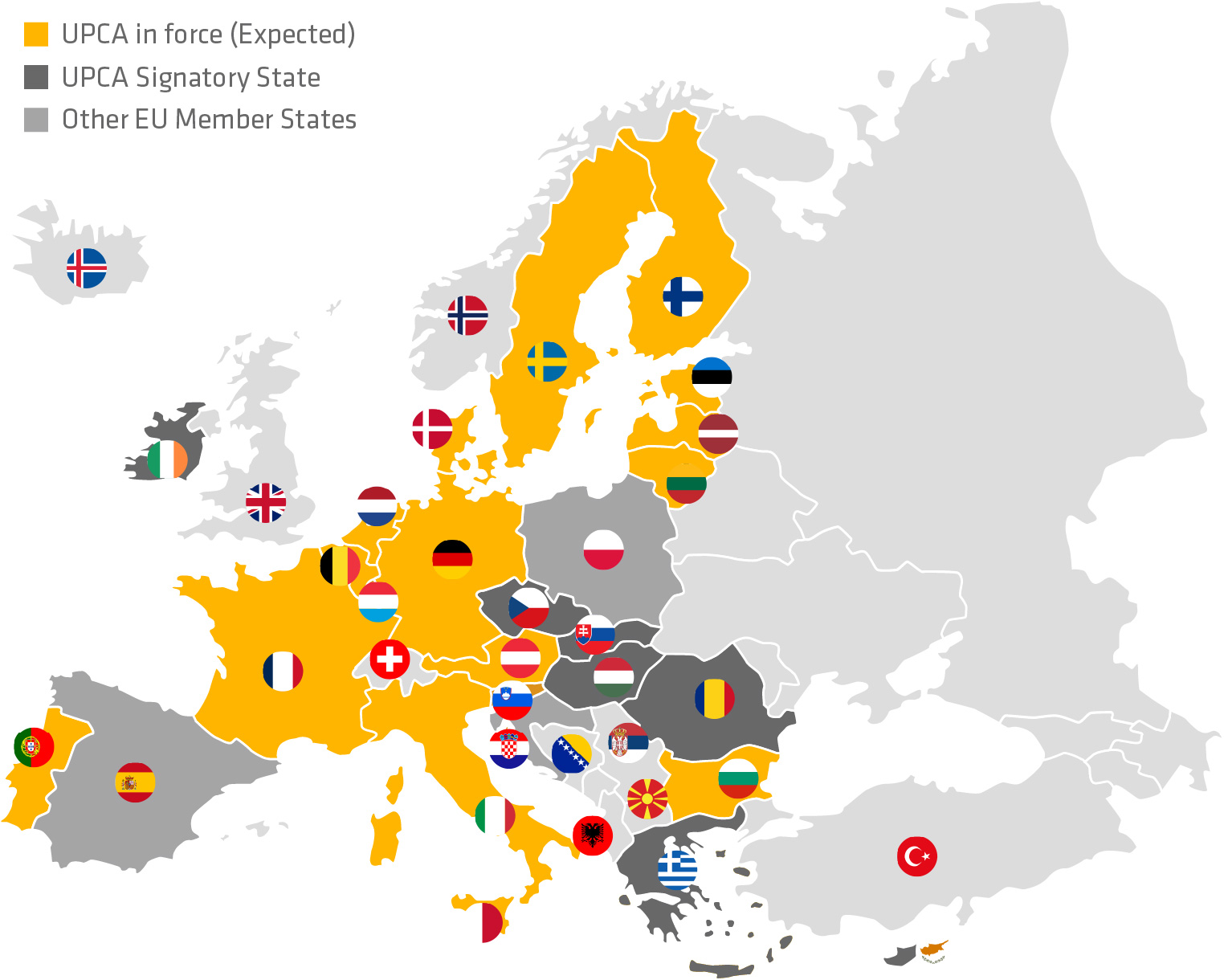 Visser Te verstoring Unified Patent Court (UPC) - Unitary Patent Cost Comparison